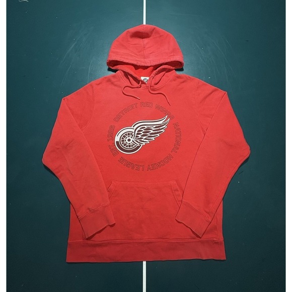 Detroit Red Wings NHL Hoodie Sweatshirt Pullover Red Classic Men's Size Medium - Picture 1 of 11